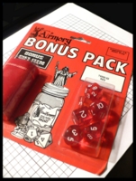 Dice : Dice - Dice Sets - The Armory Red Transparent - Noble Knight Hobby Shop May 2010